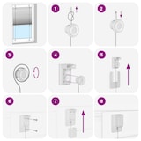 thumbnail of vidaXL Plissee Anthrazit 70x200 cm Stoffbreite 69,4 cm Polyester