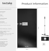 thumbnail of tectake Garagenbodenmatte rutschfest wasserdicht mit Abzieher, 6,1x2,6 m, schwarz, Bodenbelag Schutz