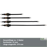 thumbnail of 4 er Set Automatik Ratschenspanngurt Zurrgurt 3m x 25mm 320/640 daN selbstaufrollend mit Spitzhaken
