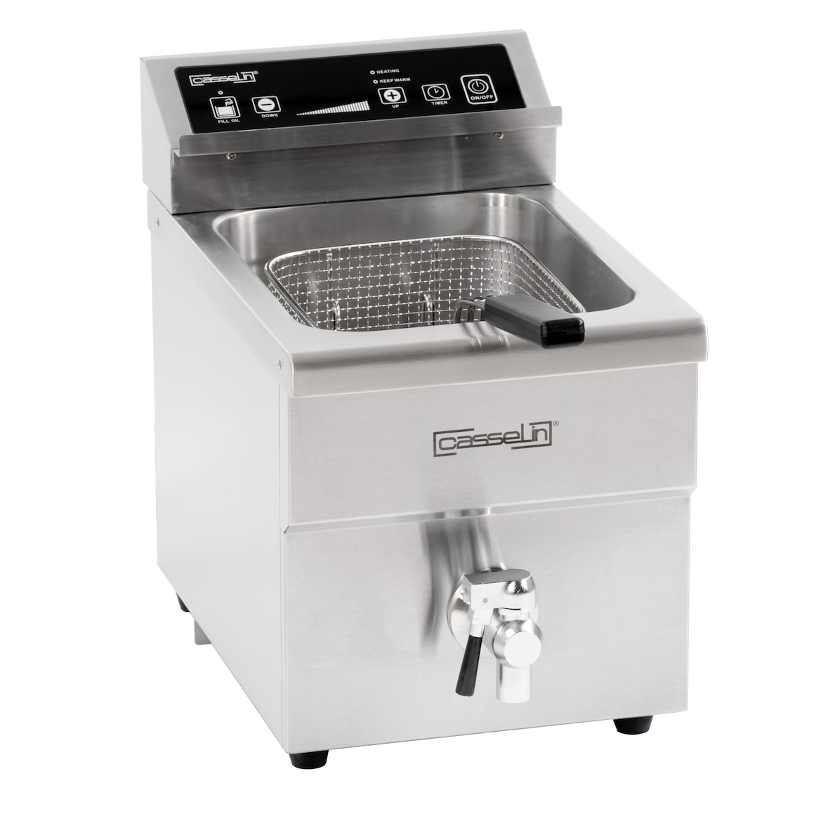 Friteuse à induction avec vanne de vidange 8 litres CFIV8 Casselin