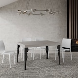 thumbnail of Paxon Premium Cashmere Ausziehtisch 140/400x90 cm mit anthrazitfarbenen Beinen