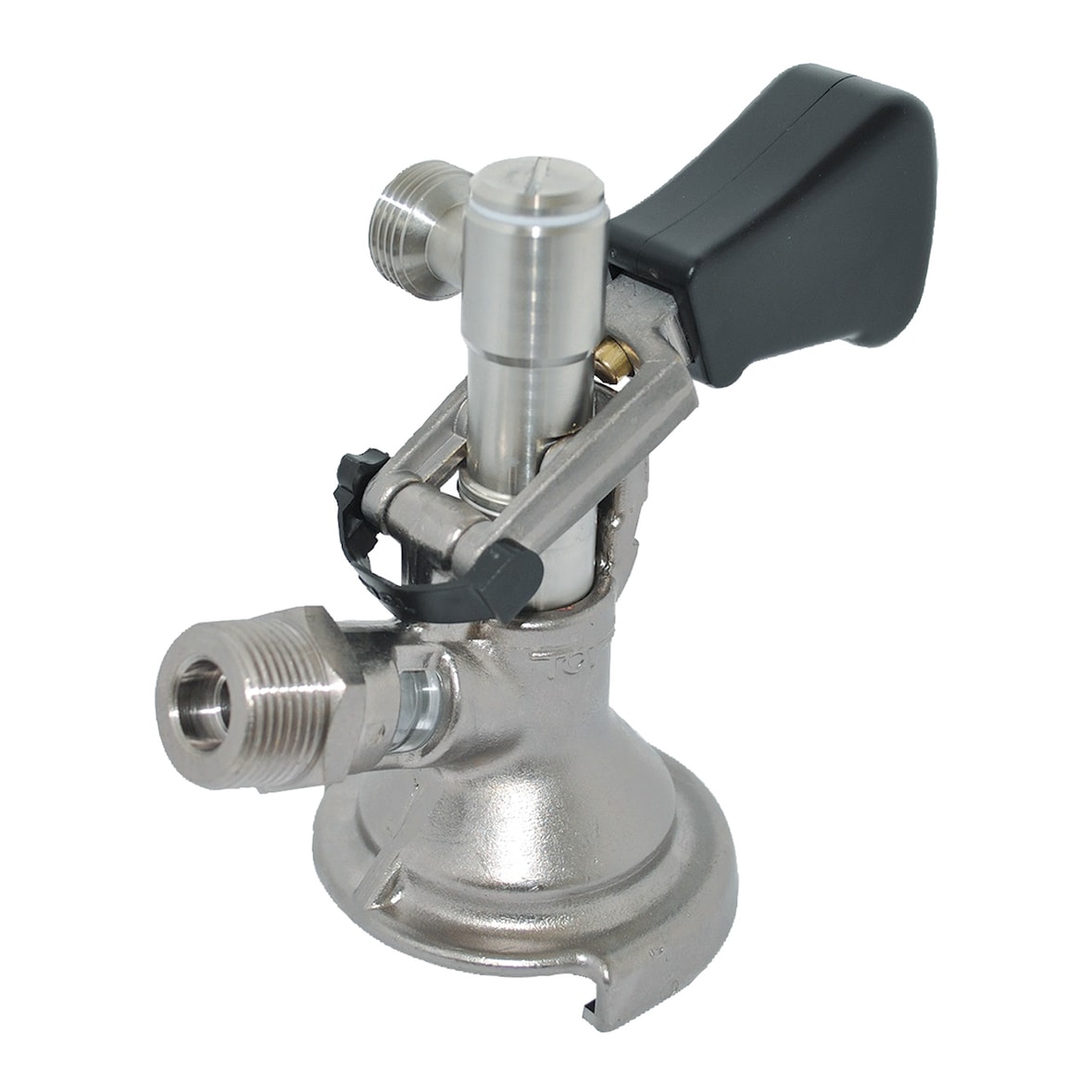 Zapfkopf - Keg Verschluss , Kombi - Fitting - seitlicher Ausgang (Thekenanstich)