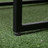 thumbnail of Conjunto de mesa y sillas de jardín exterior juego de 3 piezas sillas con respaldo plegable y cojines y mesa de cristal diseño anidado