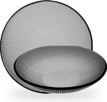Churchill Dusk Bamboo Schale Rund Glas 24.5cm/110cl