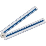 thumbnail of Klapplineal mit Winkelskala Kunsstoff 30cm transparent