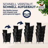 thumbnail of CASARIA® Polyrattan Sitzgruppe mit WPC Tisch 8+1 Schwarz