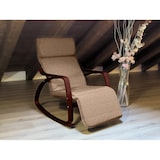 thumbnail of Sillón Relax Mecedora con Reposapiés Mod. ZEN NOGAL CAFE de Yelloo