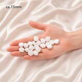 thumbnail of 20 Satinrosen 15mm kleine Rosenköpfe Stoffrosen mini Stoffblumen Satinröschen Streudeko Tischdeko Vasenfüllung Geschenkdeko Floristik Helltürkis