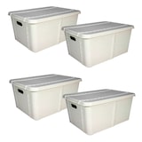 thumbnail of SP BERNER Set 4 Life story caja almacenaje con tapa pequeña 15l gris claro