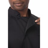 thumbnail of Chef Works® Kochjacke MONTREAL COOL VENT & lite - pflegeleicht, Stoffknöpfe, Schwarz, Größe 3XL