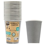 thumbnail of Pronappe 89118I 20x 15 Pappbecher, 20 cl - Grau