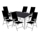thumbnail of 7tlg Gartenmöbel Set Gartengarnitur Outdoor Alu Non-Wood 180x90x74cm