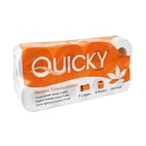 thumbnail of Toilettenpapier QUICKY - 3-lagig - hochweiß - 96 Rollen - 9,4 x 11 cm