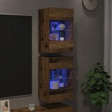 thumbnail of vidaXL TV-Wandschränke mit LED-Leuchten 2 Stk. Altholz-Optik