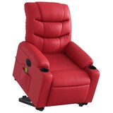 thumbnail of vidaXL Massagesessel mit Aufstehhilfe Elektrisch Rot Kunstleder