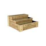 thumbnail of HORTALIA Caixa de cultivo Box Stairs 80 em madeira tratada para exterior -  80x80x40 cm