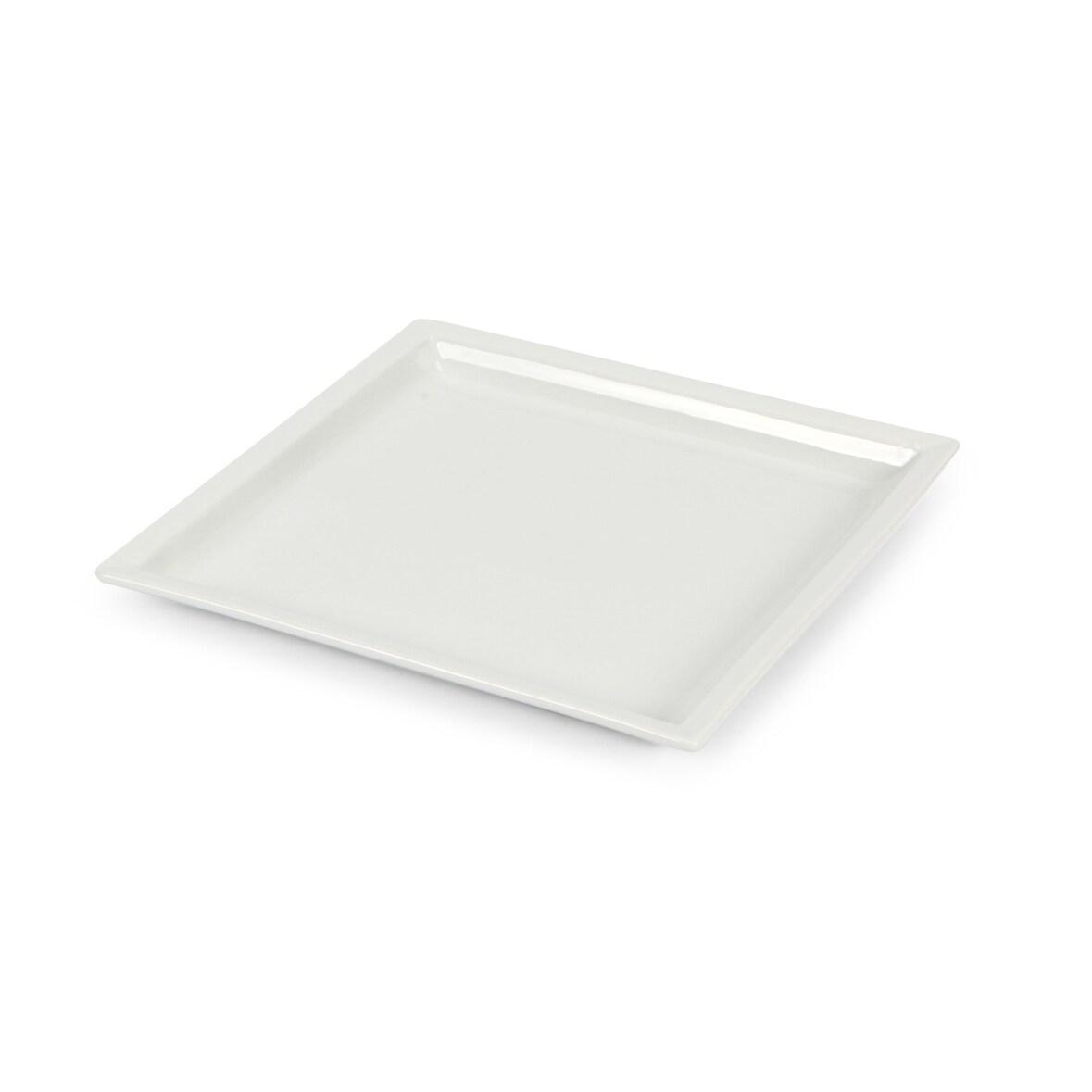 Ristoline set 3 piatti quadrati in porcellana bianca cm 29x29 H 2cm HP7507