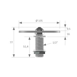 thumbnail of Enjuagador de Vasos para Fregaderos de Cocina Industrial EV-120