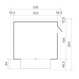 thumbnail of Quiosco de madera M150 – 303 x 199 cm – 6 m²