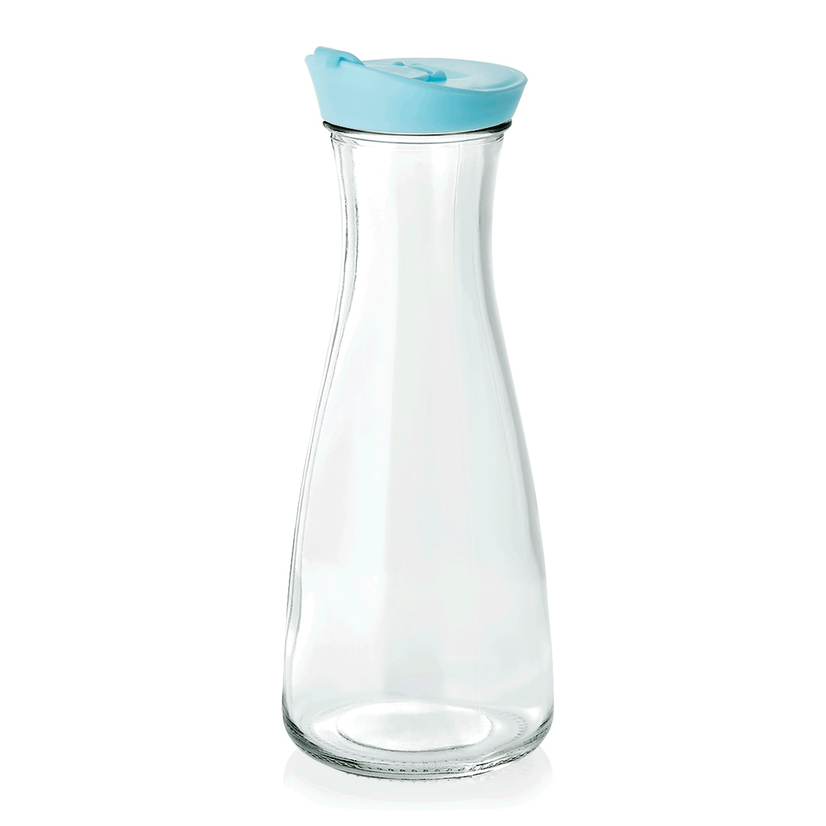 WAS Germany - Karaffe mit Deckel, 1,0 ltr., blau, Ø 6,7 cm,  Glas