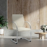 thumbnail of Besucherstuhl NAIROB - Kunstleder Creme 56x60x95 cm | Besucherstühle Konferenzstuhl Wartezimmerstuhl Bürostühle Bürostuhl Konferenzraum Wartezimmer