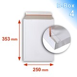 thumbnail of Lot de 1000 enveloppes carton B-Box 4 BLANC format 250x353 mm