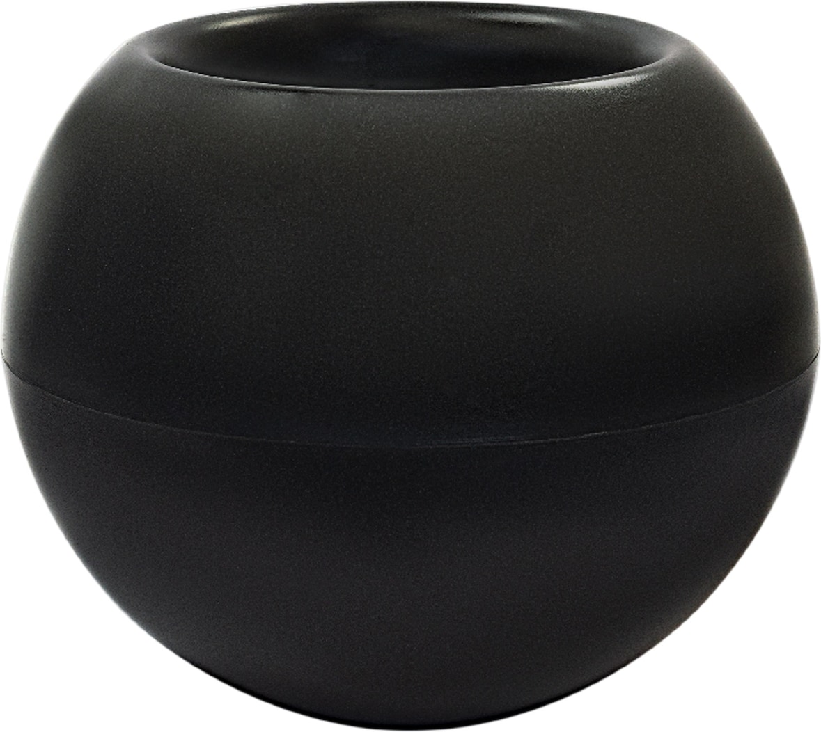 WellHome - Blumentopf Modell "Omega Collection", Ø48x42cm, Farbe Anthrazit