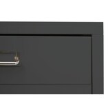 thumbnail of Décoshop26 - Büroschrank mit Schubladen 115 x 40 x 41 cm 8 Schubladen dunkelgrauer Stahl 04_0008264