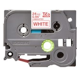 thumbnail of Brother TZe252 Cinta Laminada Original de Etiquetas - Texto rojo sobre fondo blanco - Ancho 24mm x 8 metros