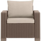 thumbnail of Salon de jardin imitation résine tressée ALLIBERT avec table basse - 5 personnes - California - Beige ALLIBERT by KETER