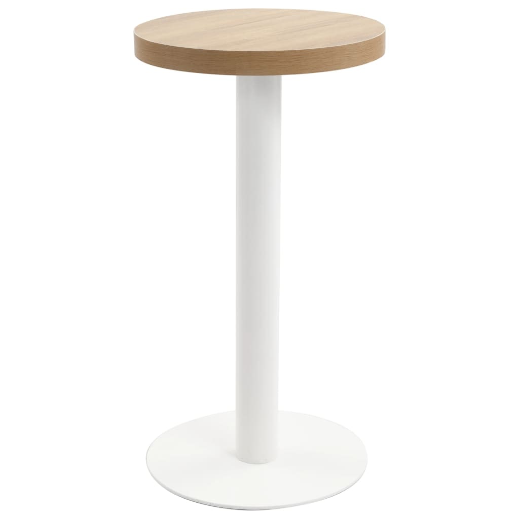 vidaXL Bistrotisch Hellbraun 40 cm MDF