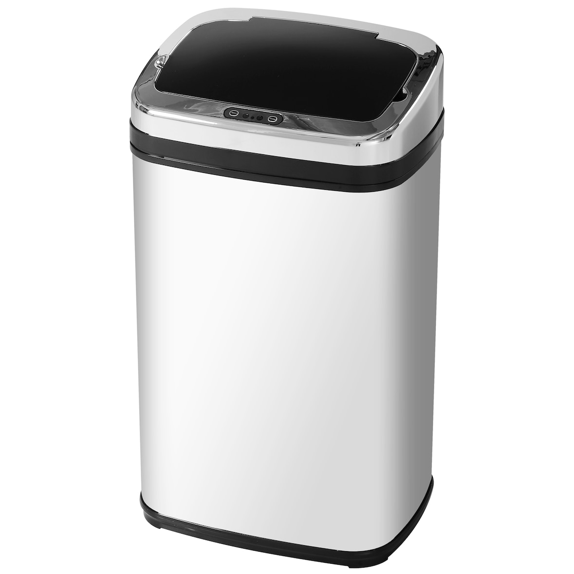 Cubo de basura para cocina 30L papelera de cocina con sensor detector de movimiento apertura automático y estructura de acero inoxidable 33x25x58 cm