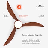 thumbnail of Monteverde Deckenventilator mit dimmbarem Licht Walnuss 132
