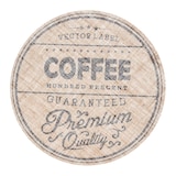 thumbnail of 4 Tischsets rund 38cm Jute Platzsets mit bedrucktem Bäckerei Motiv Platzdeckchen Tellerunterlage Tischuntersetzer Set Küche Gastronomie Beige Schwarz