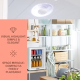 thumbnail of Brooklyn 42 Mini-Kühlschrank Glastür LED Ablage Weiß