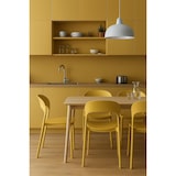 thumbnail of Set 4 Sedie Impilabili in polipropilene da cucina 40x39x78 cm Colore Senape LUNA