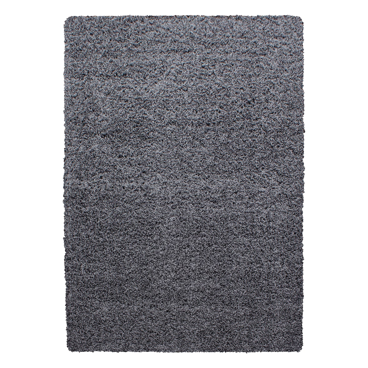 Teppich Hochflor Langflor Uni Kuschelig Waschbar Strapazierfähig Wohnzimmer Schlafzimmer OEKO-TEX Grau 120x170 cm – RHEIN von Kadima Design