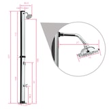 thumbnail of tectake Doccia solare Tinto 20 l - nero/argento - 404470