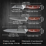 thumbnail of XinZuo - Damascus messenset 5-delig - B27 Yi series