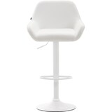 thumbnail of Taburete De Bar Braga En Simil Cuero Blanco/Blanco
