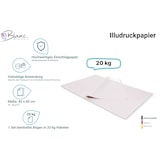 thumbnail of Einschlag, Illudruckpapier, weiß, 45x60 cm, 20 KG, fettabweisend 45 - 58 g/m²
