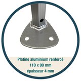 thumbnail of Tente pliante Barnum Aluminium 300x450cm - Orange + 3 murs offerts