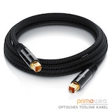 thumbnail of Primewire Optisches-Kabel, S/PDIF, Toslink, Lichtwellenleiter mit Metallstecker & Nylonmantel, Audiokabel - 3m