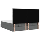 thumbnail of vidaXL Ottoman-Bett mit Matratzen Dunkelgrau 160x200 cm Stoff