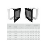 thumbnail of Griglia di ventilazione per camino Nera- Classic 17x49