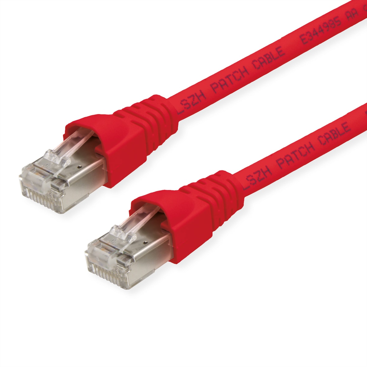 TELEGÄRTNER Patchkabel S/FTP, Cat.6A, LSOH, rot, 7,5 m