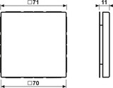 thumbnail of Jung Blindabdeckung mess/antik ME 2994 B AT ME2994BAT