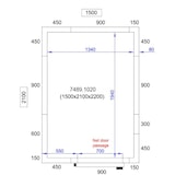 thumbnail of Chambre froide positive avec groupe 1500x2100x2200 - Combisteel