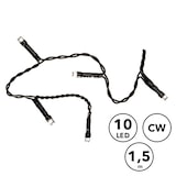 thumbnail of LED Lichterkette 10 kaltweiße LED Batterie 1,5m für Innen 3er Set