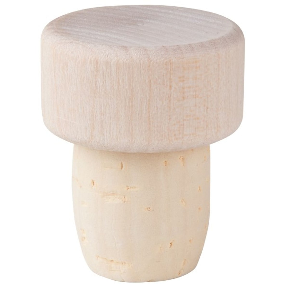 Flaschenstöpsel, Flaschenverschluss, Holzscheibe